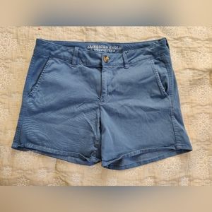 American Eagle Outfitters Midi Twill Blue size 12 Women's Shorts